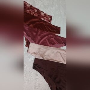 Danskin Women's Seamless Panties - Burgundy, Pink, Brown